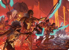Roar of Resistance Art Card [Phyrexia: All Will Be One Art Series]-1