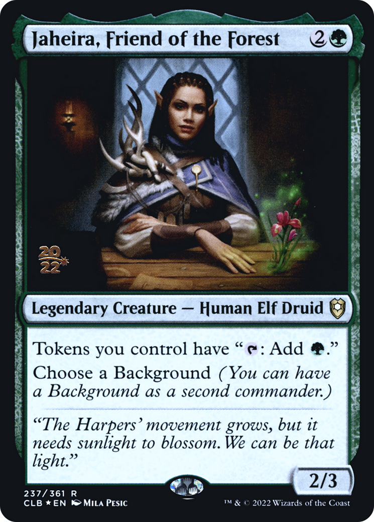 Jaheira, Friend of the Forest [Commander Legends: Battle for Baldur's Gate Prerelease Promos]-1
