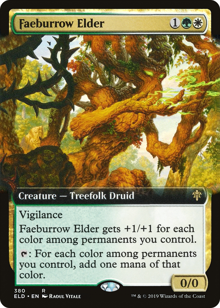 Faeburrow Elder (Extended Art) [Throne of Eldraine]-1