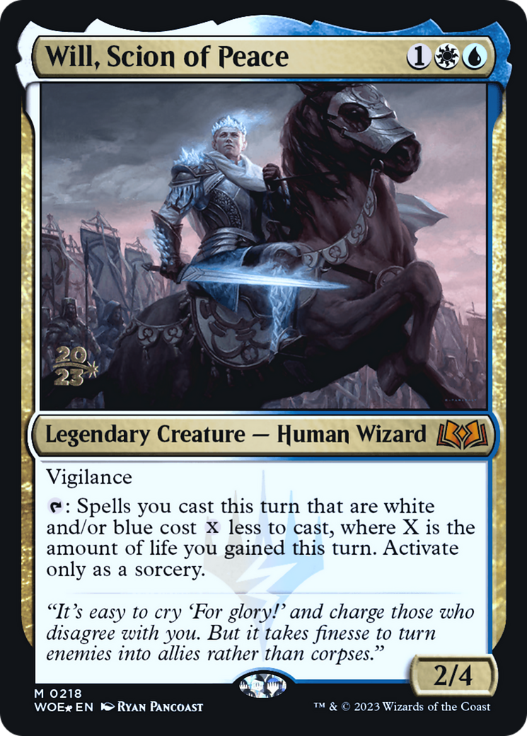 Will, Scion of Peace (PRE-218) - Wilds of Eldraine Promos Foil-1