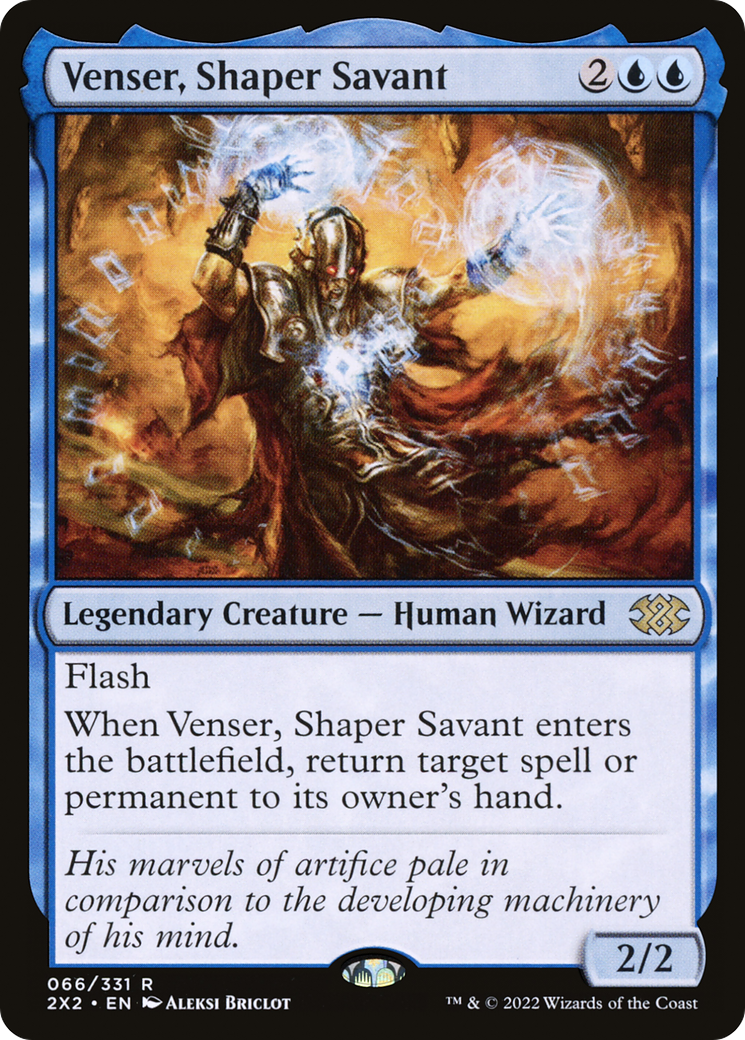 Venser, Shaper Savant (2X2-066) - Double Masters 2022 Foil-1