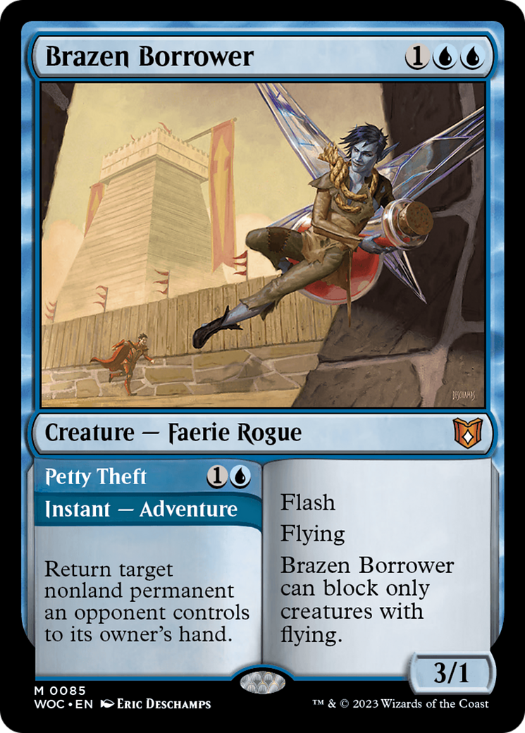 Brazen Borrower // Petty Theft [Wilds of Eldraine Commander]-1