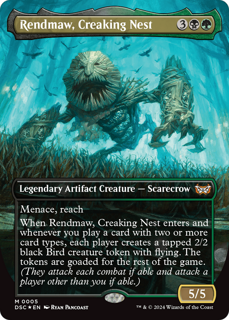 Rendmaw, Creaking Nest (Borderless) [Duskmourn: House of Horror Commander]-1