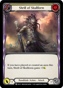 Shrill of Skullform (Yellow) [EVR117] (Everfest)  1st Edition Rainbow Foil-2
