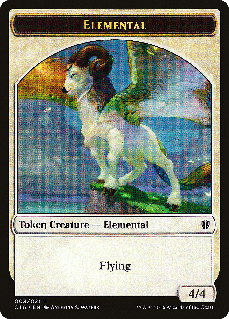 Elemental // Soldier Double-Sided Token [Commander 2016 Tokens]-3
