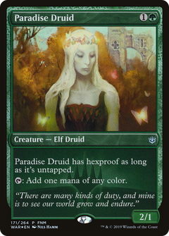 Paradise Druid (FNM) [War of the Spark Promos]-1