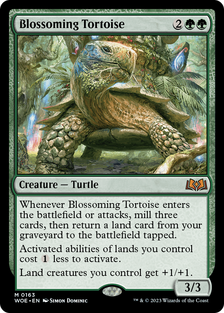 Blossoming Tortoise [Wilds of Eldraine]-1
