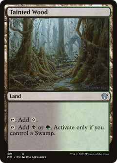 Tainted Wood [Commander 2021]-1