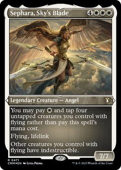 Sephara, Sky's Blade (CMM-471) - Commander Masters Etched Foil-1