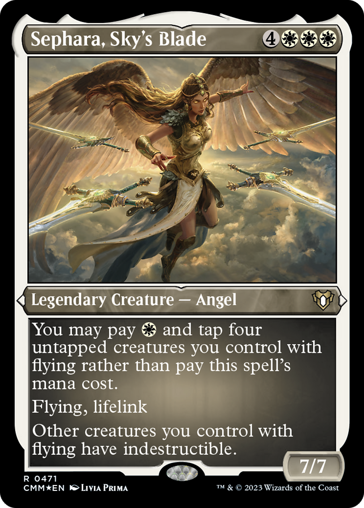 Sephara, Sky's Blade (CMM-471) - Commander Masters Etched Foil-1
