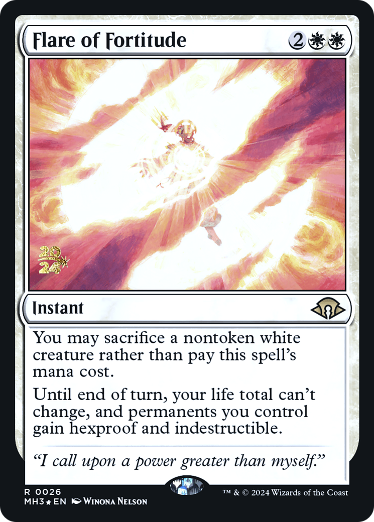 Flare of Fortitude [Modern Horizons 3 Prerelease Promos]-1
