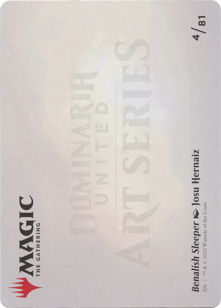Benalish Sleeper // Benalish Sleeper (ADMU-004) - Dominaria United Art Series (Borderless)-2