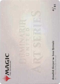 Benalish Sleeper // Benalish Sleeper (ADMU-004) - Dominaria United Art Series (Borderless) Foil-2