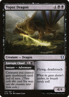 Topaz Dragon // Entropic Cloud [Commander Legends: Battle for Baldur's Gate]-1
