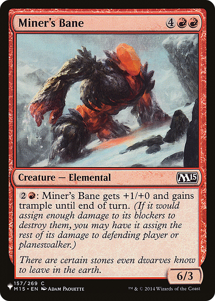 Miner's Bane (PLST-M15-157) - The List-1