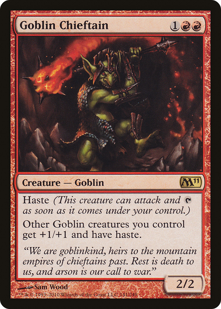 Goblin Chieftain [Magic 2011]-1