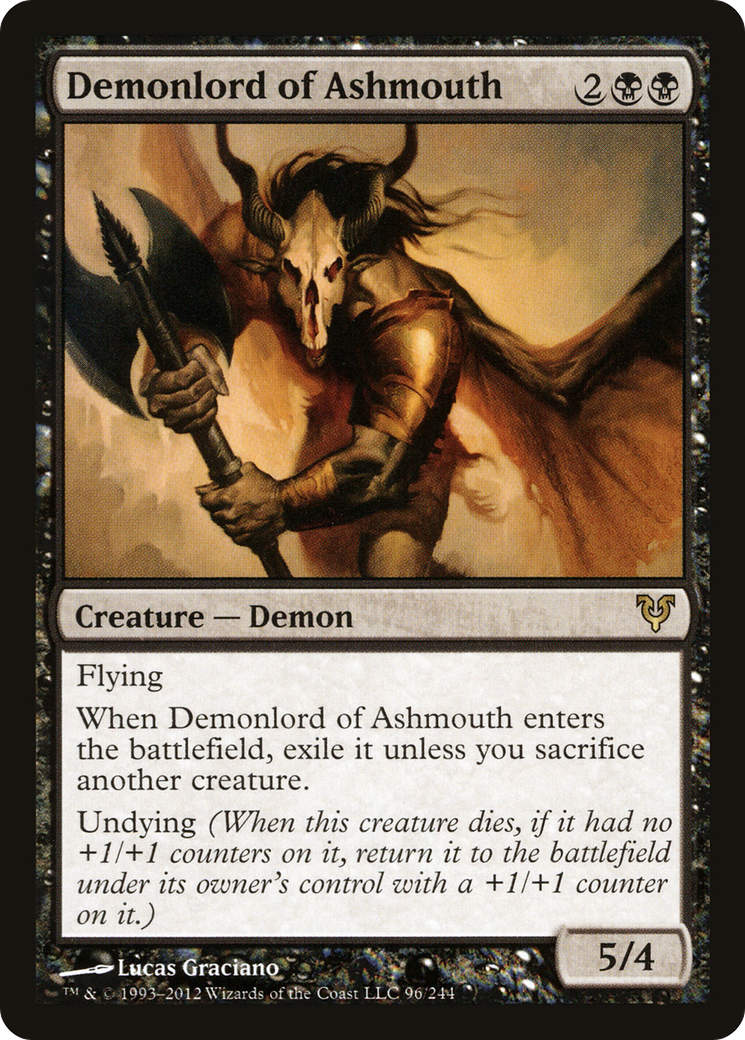 Demonlord of Ashmouth [Avacyn Restored]-1