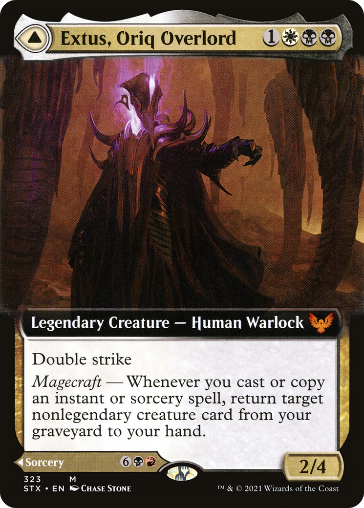 Extus, Oriq Overlord // Awaken the Blood Avatar (Extended Art) [Strixhaven: School of Mages]-3