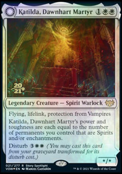 Katilda, Dawnhart Martyr // Katilda's Rising Dawn [Innistrad: Crimson Vow Prerelease Promos]-1