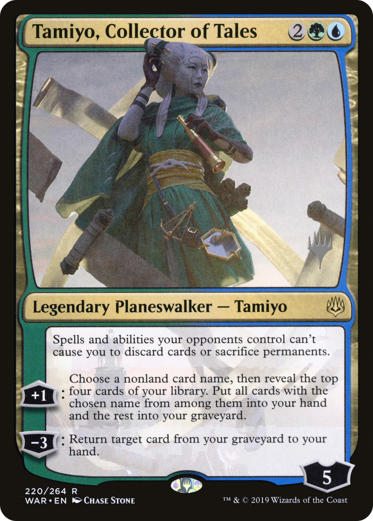 Tamiyo, Collector of Tales (Promo Pack) [War of the Spark Promos]-1