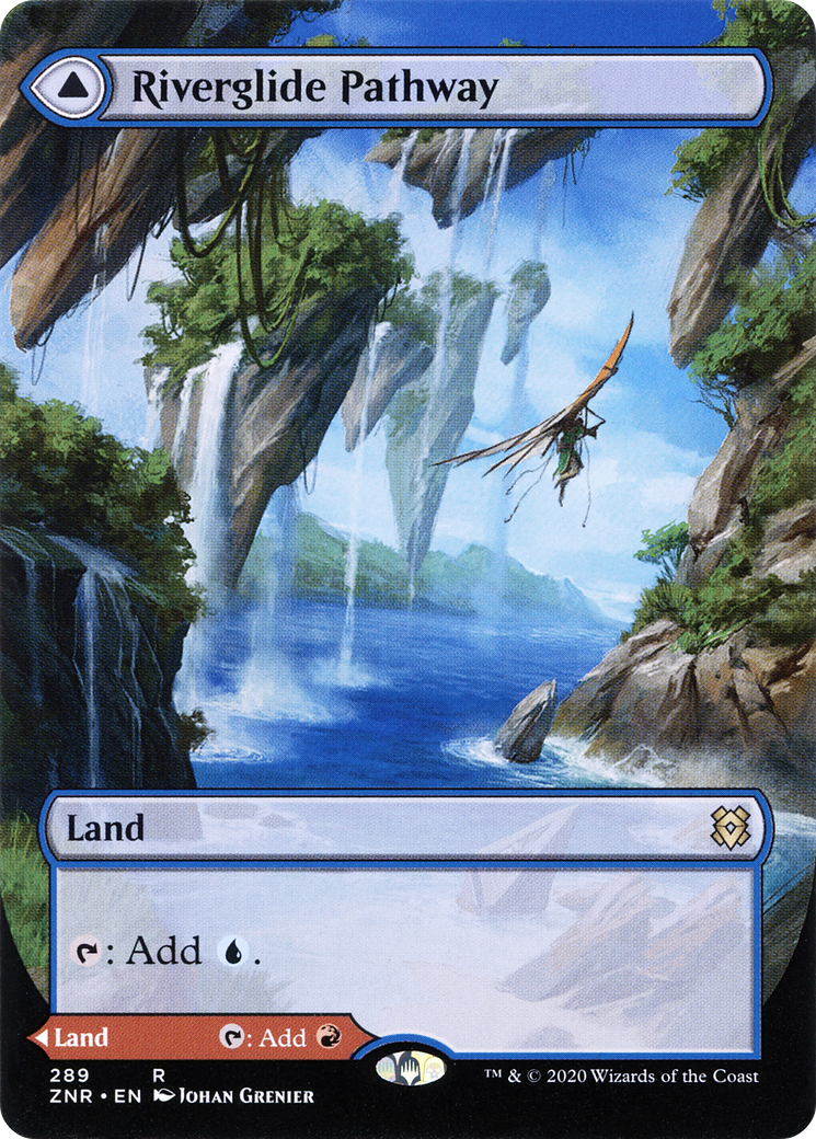Riverglide Pathway // Lavaglide Pathway (Borderless Alternate Art) [Zendikar Rising]-4