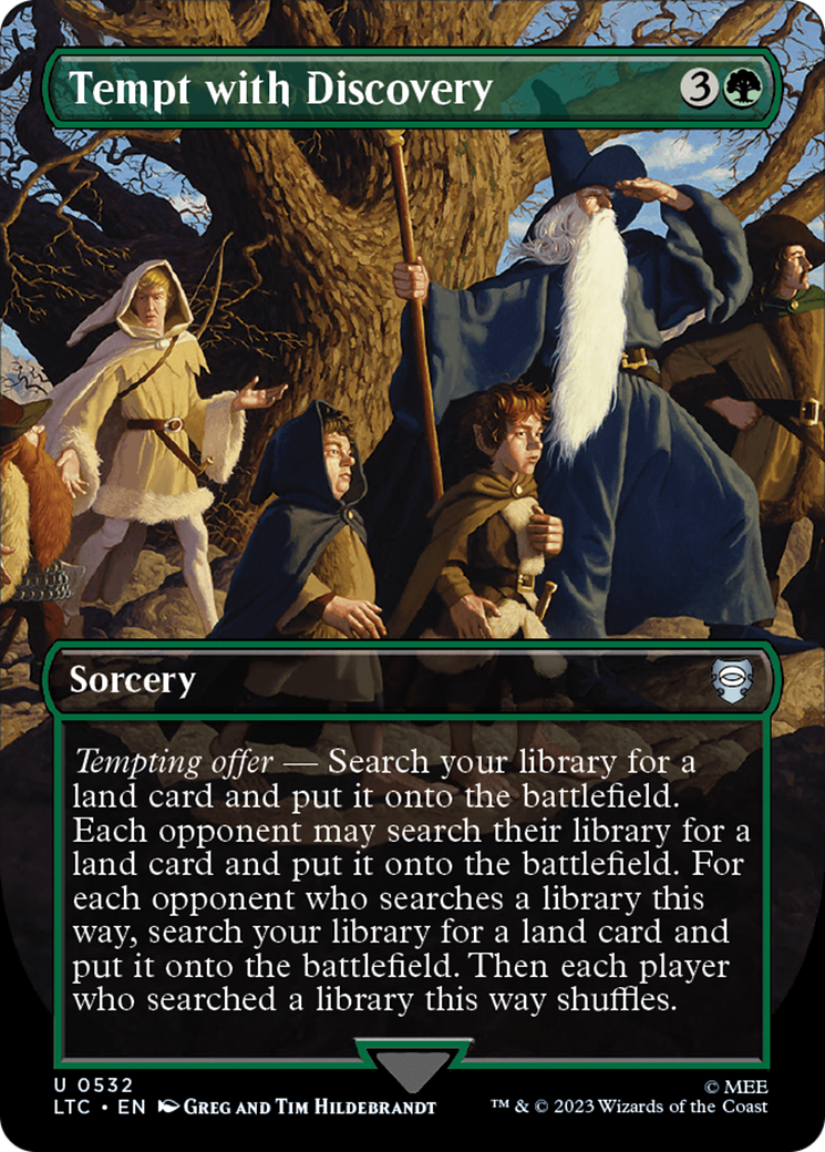 Tempt with Discovery (Borderless) [The Lord of the Rings: Tales of Middle-Earth Commander]-1