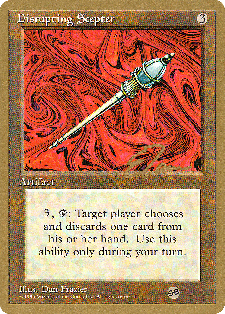Disrupting Scepter (Eric Tam) (SB) [Pro Tour Collector Set]-1