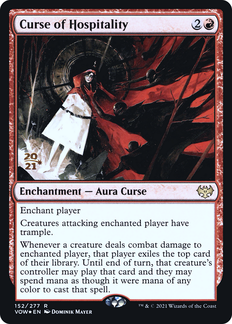Curse of Hospitality [Innistrad: Crimson Vow Prerelease Promos]-1