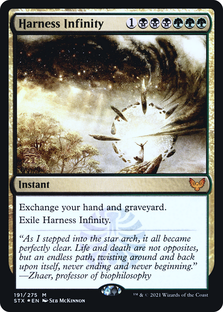 Harness Infinity [Strixhaven: School of Mages Prerelease Promos]-1