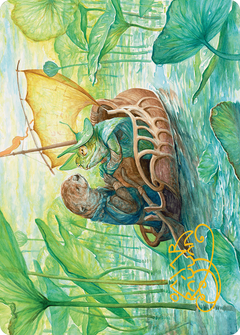 Run Away Together // Run Away Together (ABLB-011) - Bloomburrow Art Series (Borderless) Foil-1