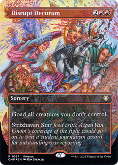 Disrupt Decorum (Borderless Alternate Art) [Commander Masters]-1