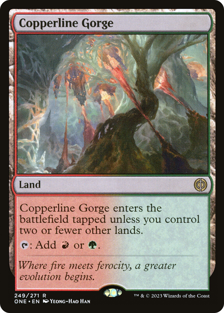Copperline Gorge [Phyrexia: All Will Be One]-1