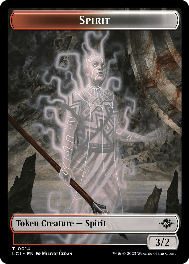 Vampire // Spirit Double-Sided Token [The Lost Caverns of Ixalan Tokens]-2