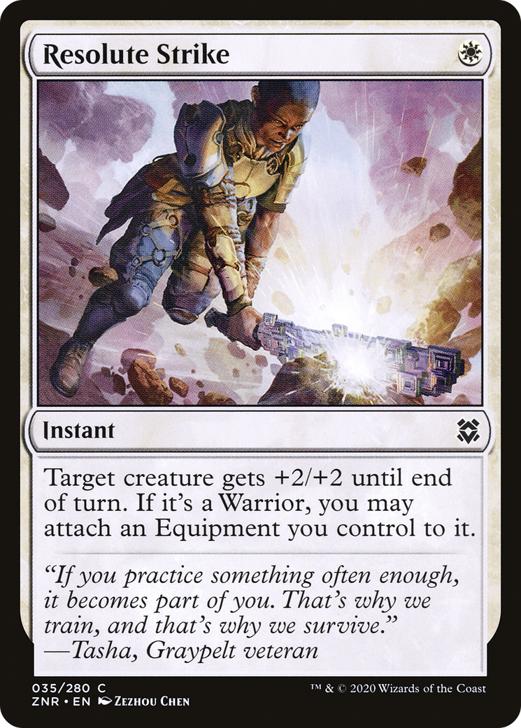 Resolute Strike [Zendikar Rising]-1