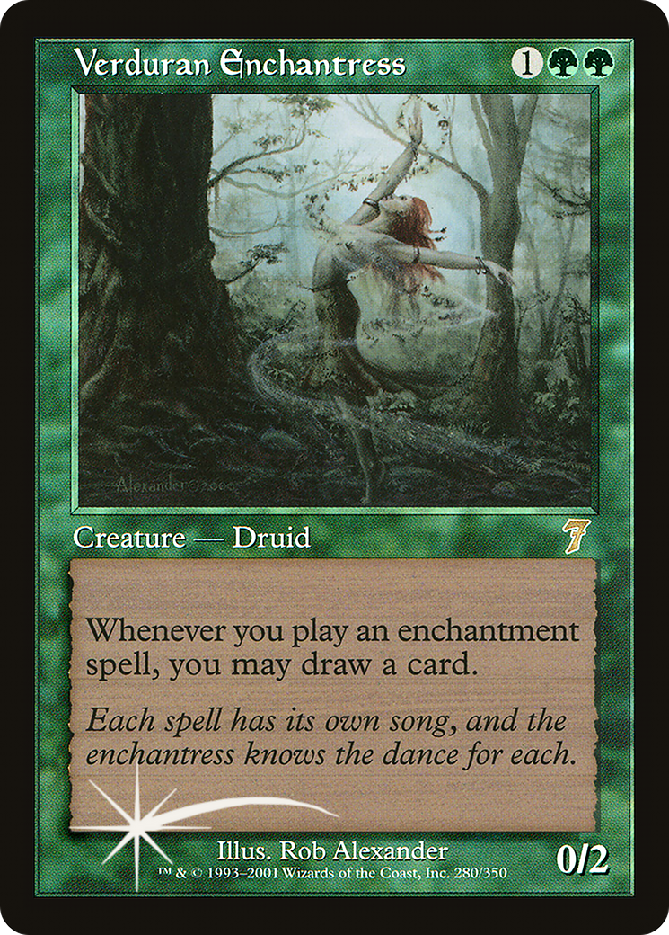 Verduran Enchantress (7ED-280) - 7th Edition Foil-1