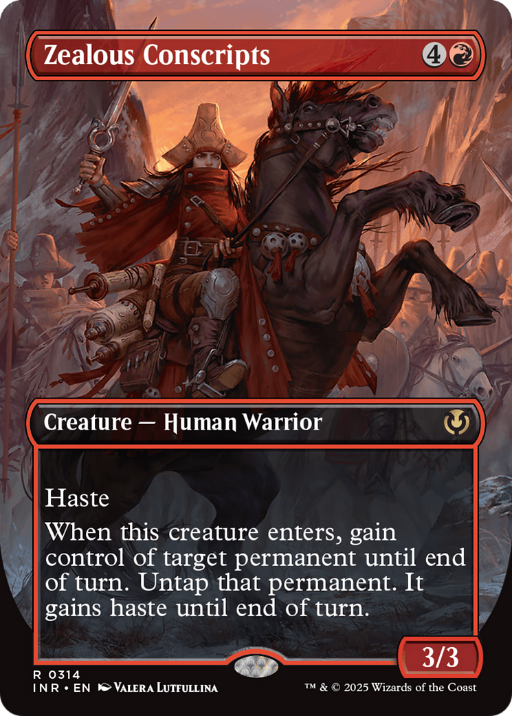 Zealous Conscripts (Borderless) (INR-314) - Innistrad Remastered (Borderless)-1