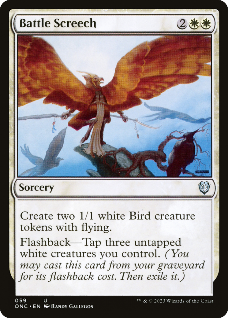 Battle Screech [Phyrexia: All Will Be One Commander]-2