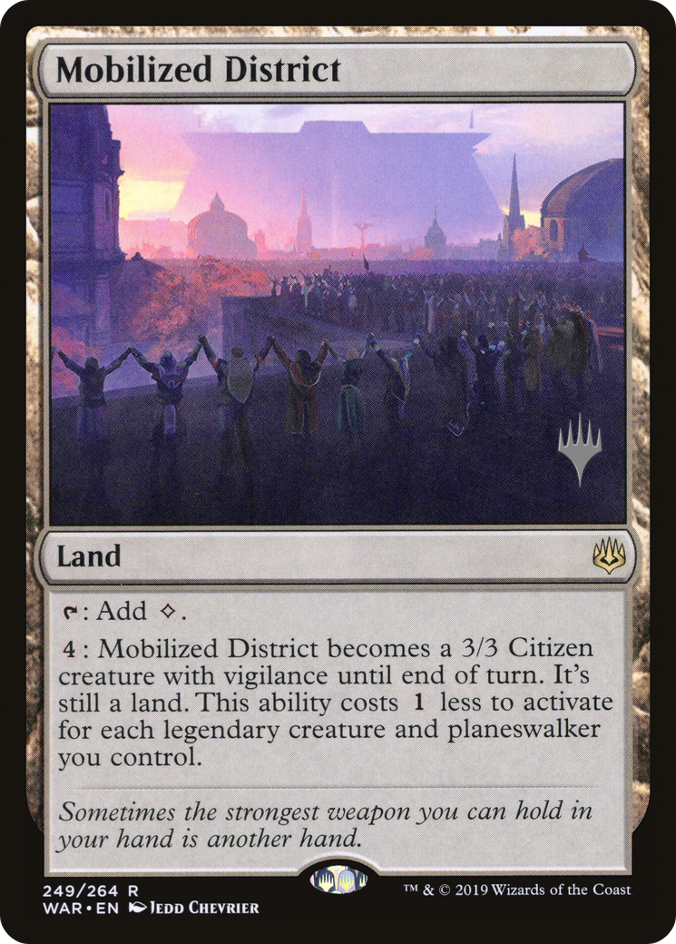 Mobilized District (Promo Pack) [War of the Spark Promos]-1