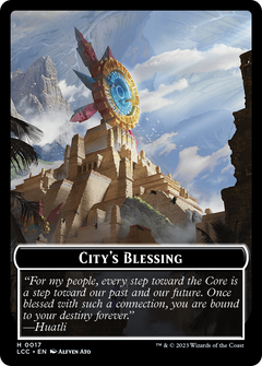 City's Blessing // Pirate (0005) Double-Sided Token [The Lost Caverns of Ixalan Commander Tokens]-1
