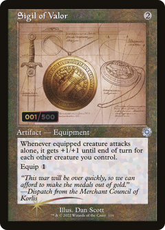Sigil of Valor (Retro Schematic) (Serialized) [The Brothers' War Retro Artifacts]-1