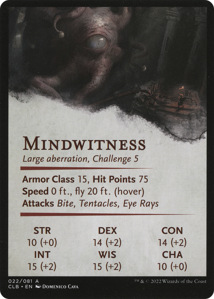 Consuming Aberration // Consuming Aberration (ACLB-022) - Battle for Baldur's Gate Art Series (Borderless) Foil-2