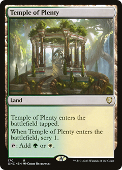 Temple of Plenty [Phyrexia: All Will Be One Commander]-1