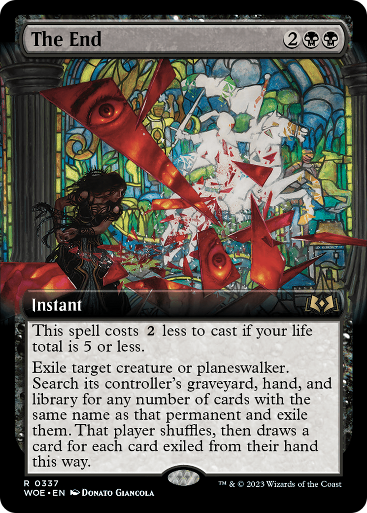 The End (Extended Art) [Wilds of Eldraine]-1