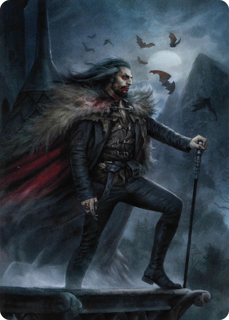 Dracula, Blood Immortal // Dracula, Blood Immortal (AVOW-071) - Crimson Vow Art Series (Borderless) Foil-3