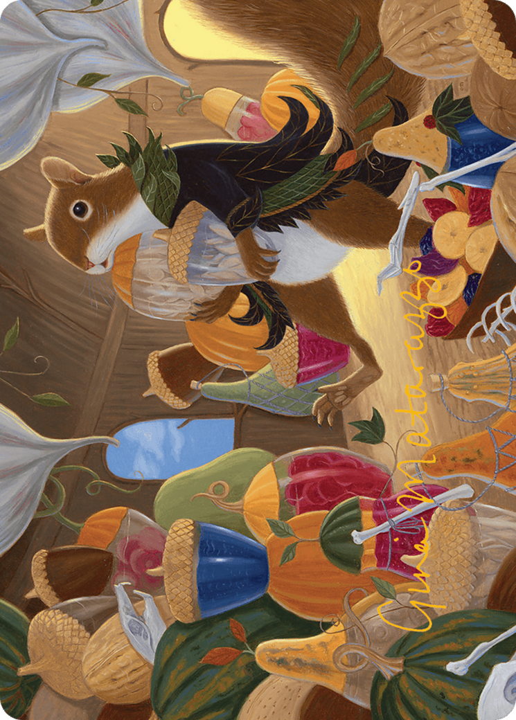 Stocking the Pantry // Stocking the Pantry (ABLB-024) - Bloomburrow Art Series (Borderless) Foil-1
