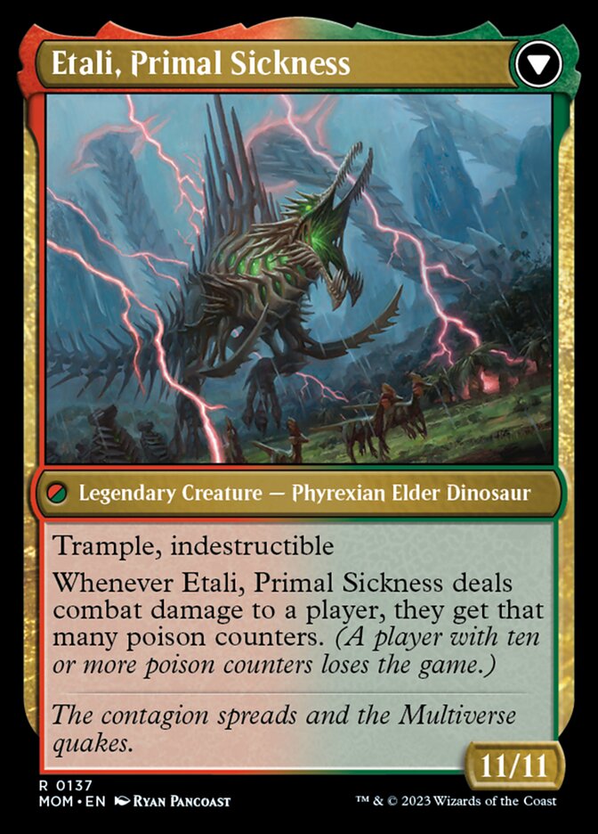 Etali, Primal Conqueror // Etali, Primal Sickness [March of the Machine]-2