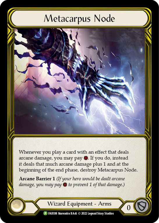 Metacarpus Node (Golden) [FAB108] (Promo)  Cold Foil-1