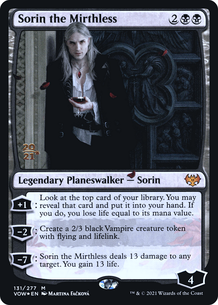 Sorin the Mirthless [Innistrad: Crimson Vow Prerelease Promos]-1