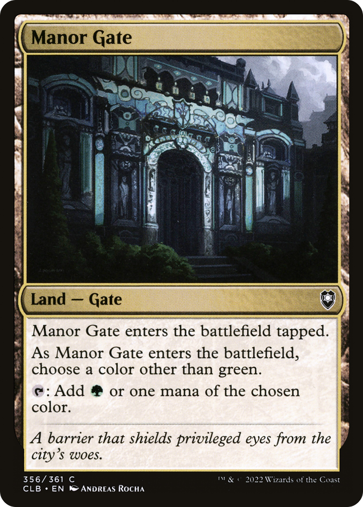 Manor Gate [Commander Legends: Battle for Baldur's Gate]