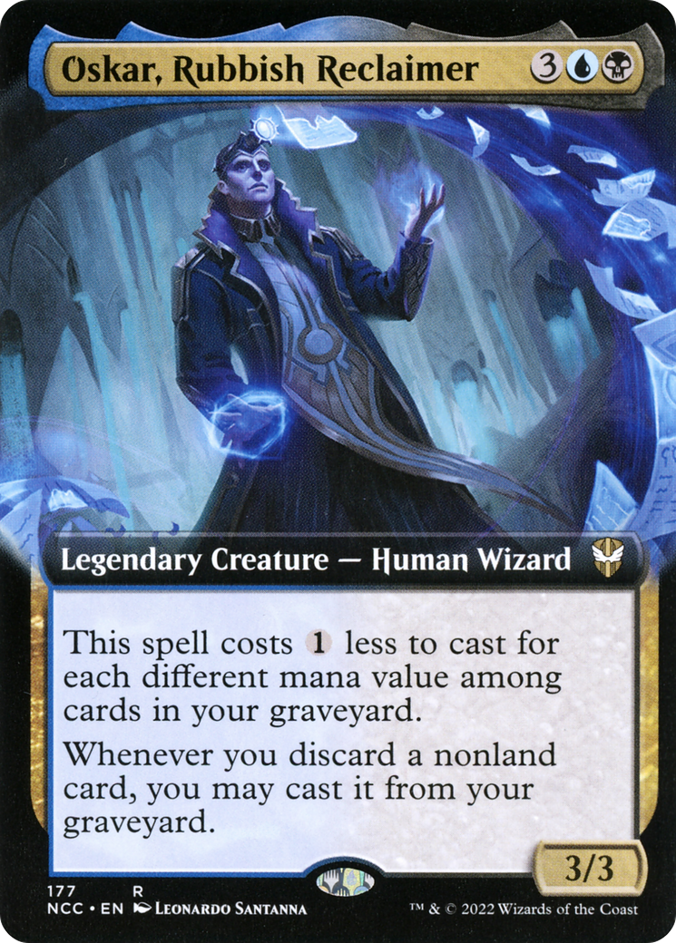 Oskar, Rubbish Reclaimer (Extended Art) [Streets of New Capenna Commander]-1